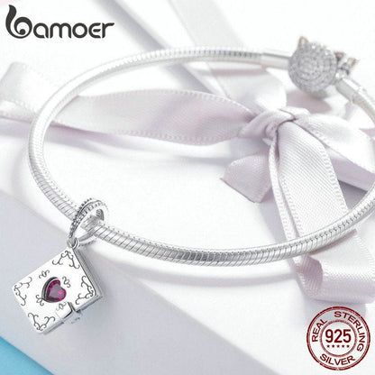925 Sterling Silver Forever Love Box Necklace