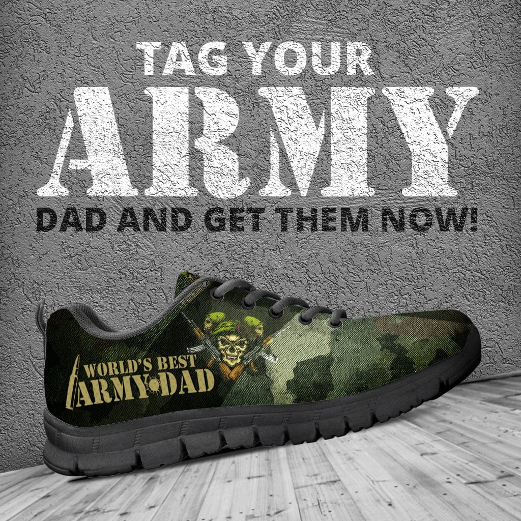 Men's Sneakers - Army Dad Sneakers - GiddyGoatStore